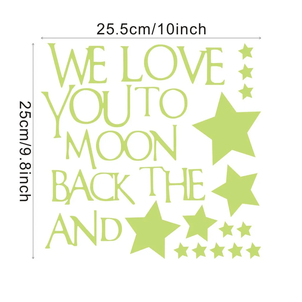 В спальню креативный Светящиеся Настенные наклейки крепится с помощью