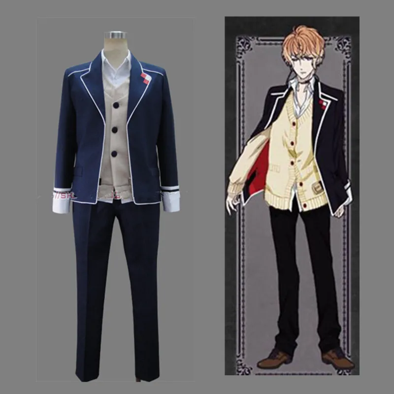 Костюм Аниме для влюбленных дьявольского аниме Сакамаки Шу школьная форма