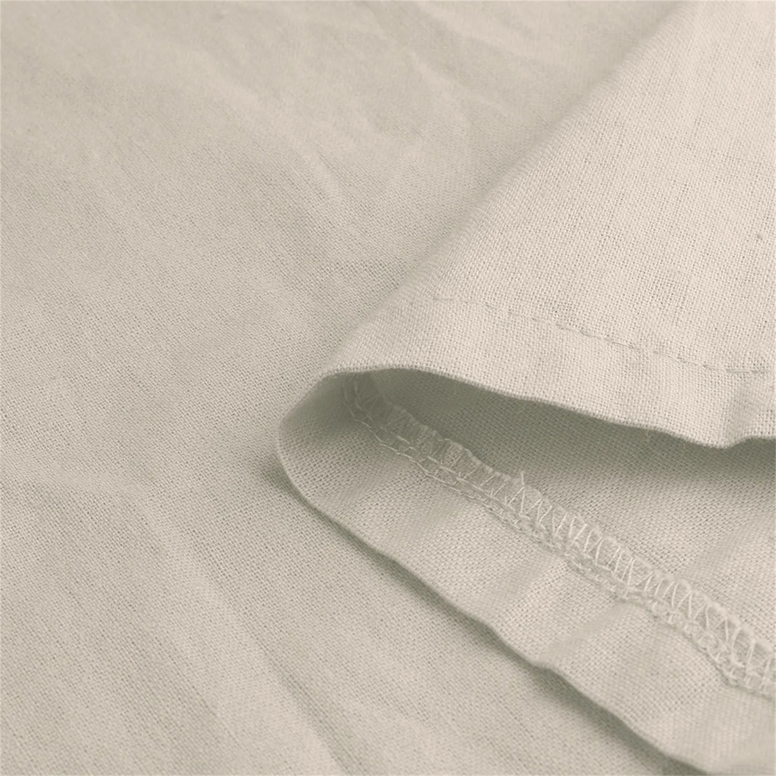 

Women Button Cotton And Linen Easy Dress Summer Pure Color Short Sleeve O-neck Sundress Beach Dress Casual Sundress Holiday