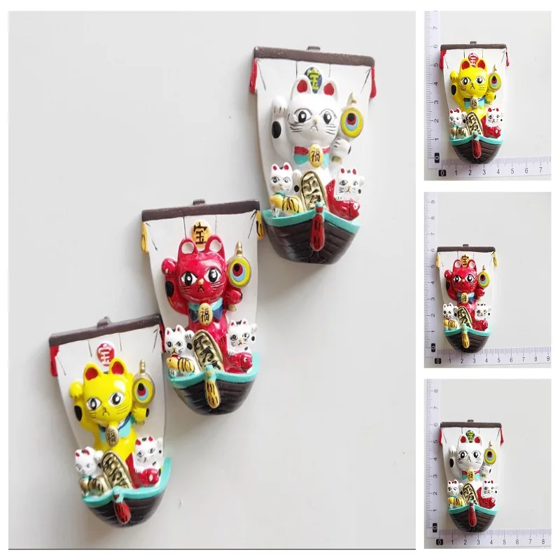 Магниты на холодильник туристический сувенир Япония сокровище корабль Фортуна