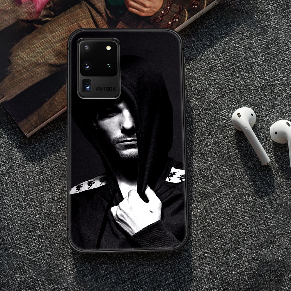 

One Direction Louis Tomlinson Phone Case Cover Hull For Samsung Galaxy S 7 8 9 10 e 20 FE edge uitra plus Note 9 10 20 black