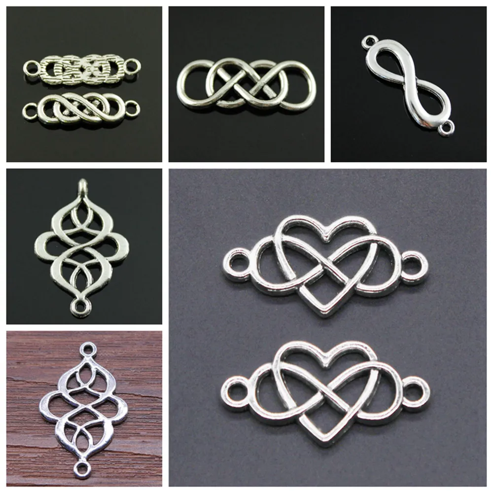 Charms for Jewelry Making Findings Handmade DIY Craft Peculiar Infinite Connection | Украшения и аксессуары