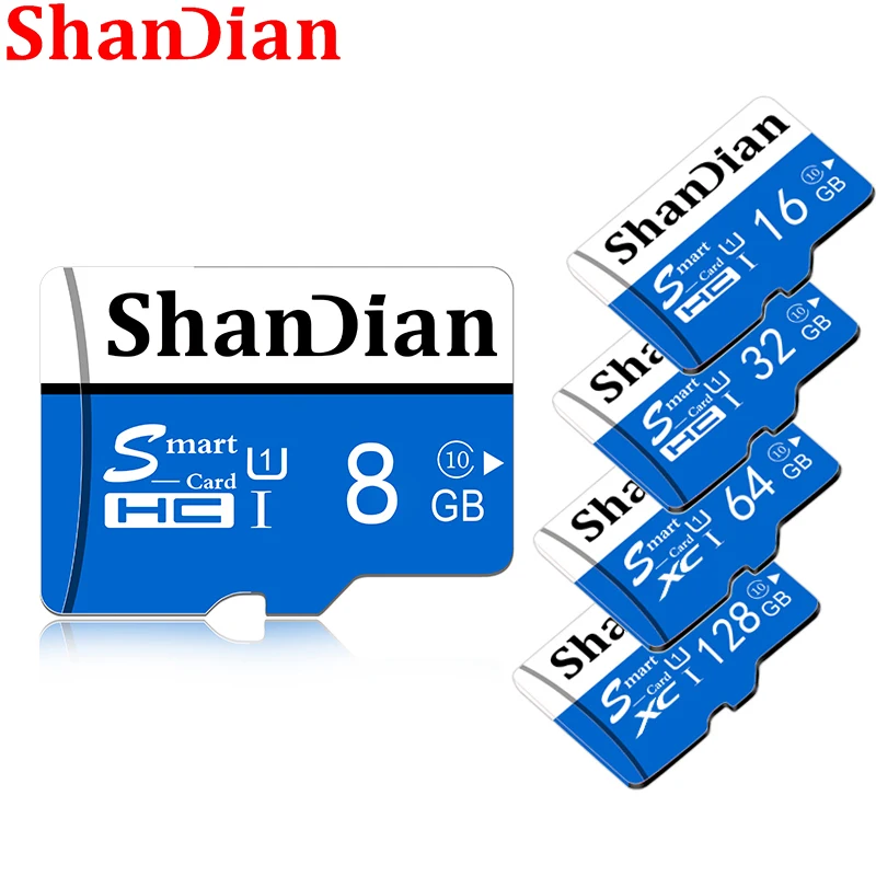 SHANDIAN Memory Card 128GB 256GB Smart SD TF Cards 64GB Flash High Speed Class 10 32GB 16GB for phone Free Shiping | Компьютеры и офис