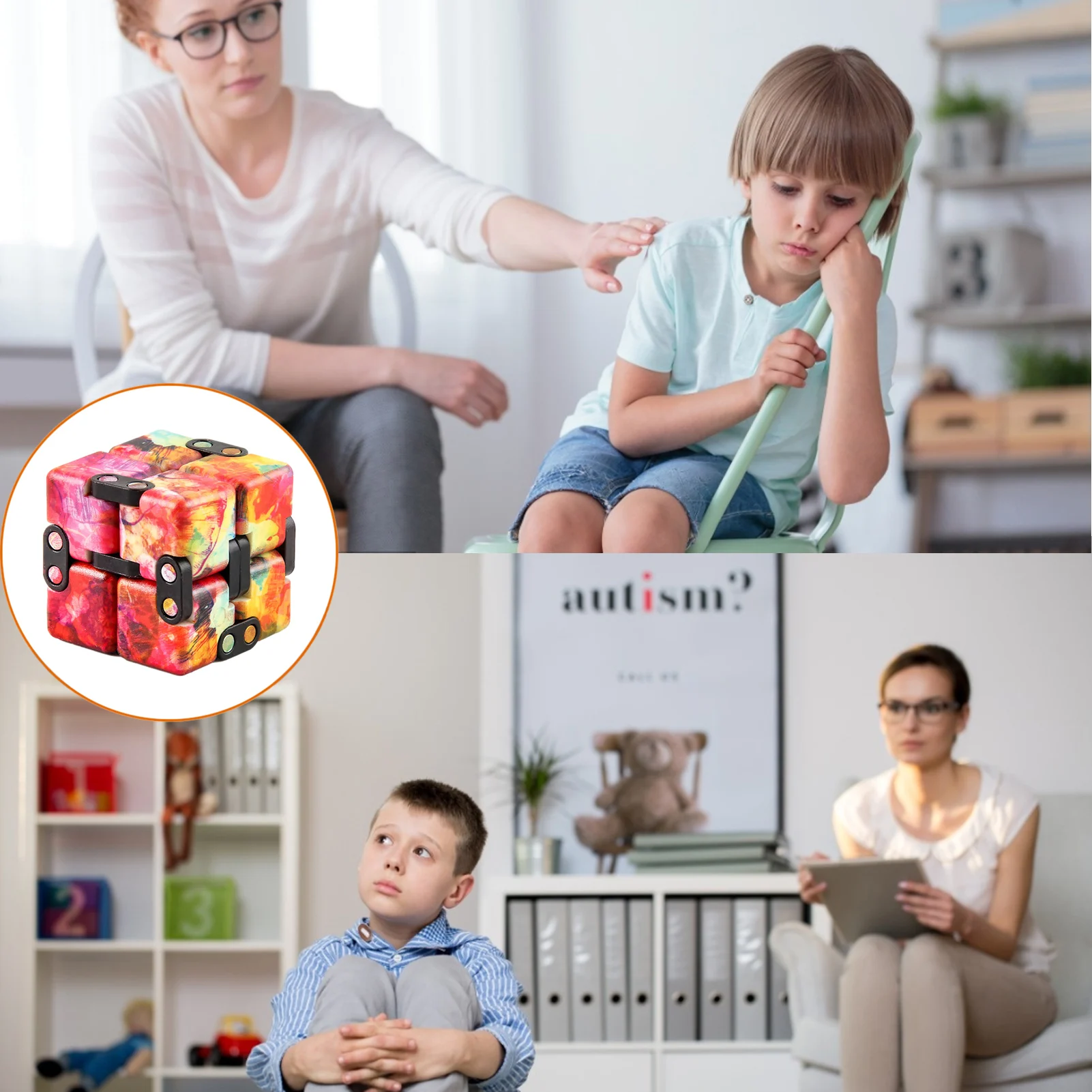 

Infinite Cube Infinity Cube Magic Cube Fidget Toys Children's Fingertips Decompress Portable Antistress Puzzle Sensory Toys