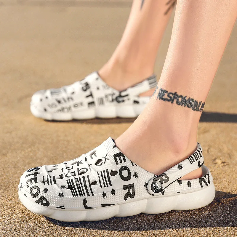

New Arrival Men's flip flop women Summer Shoes Men Slippers Breathable Non-slip Mules Male Garden Shoes Casual Beach Sandals