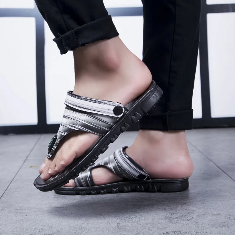 Мужские шлепанцы мужские вьетнамки Мужская обувь летние сандалии пляжная с