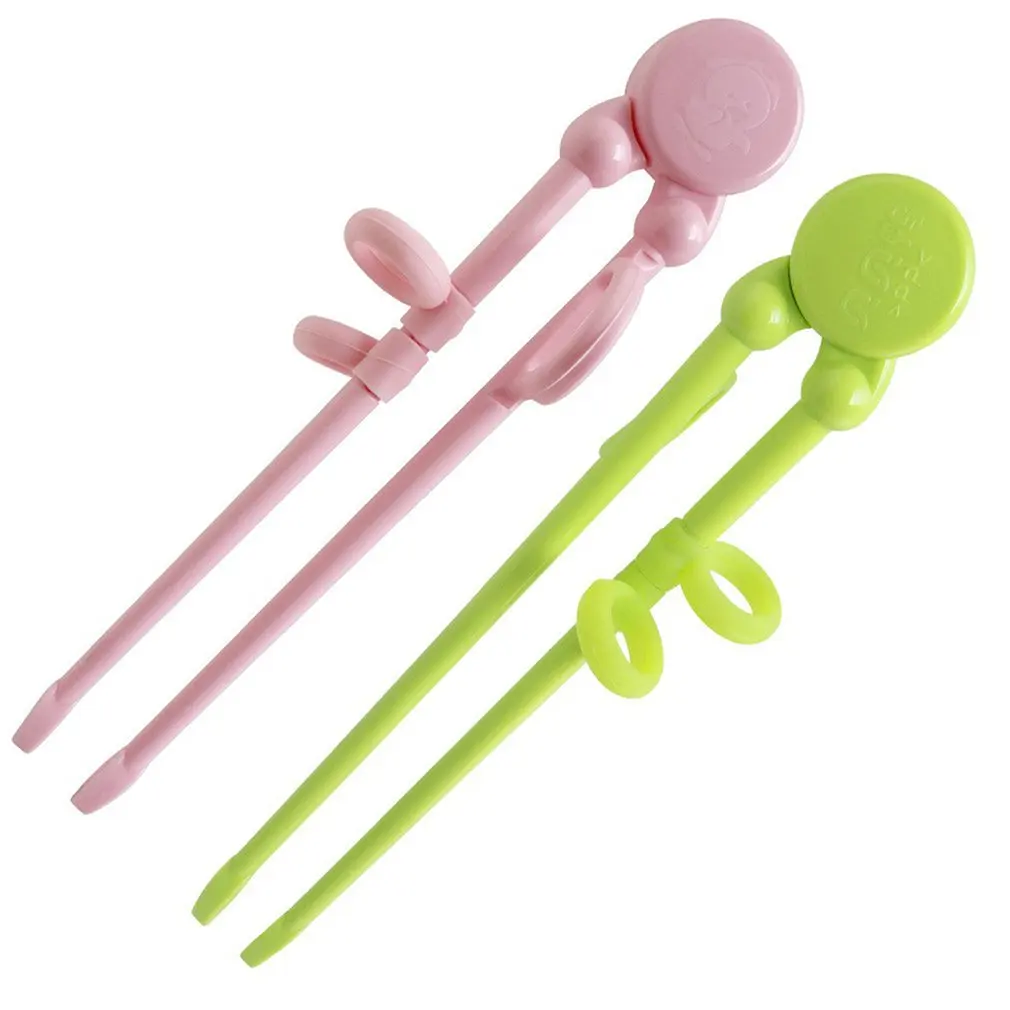 Chopsticks For Kids Cartoon Learning Chop Sticks Reusable Training Cute Children Tableware Practice Chopstick | Мать и ребенок