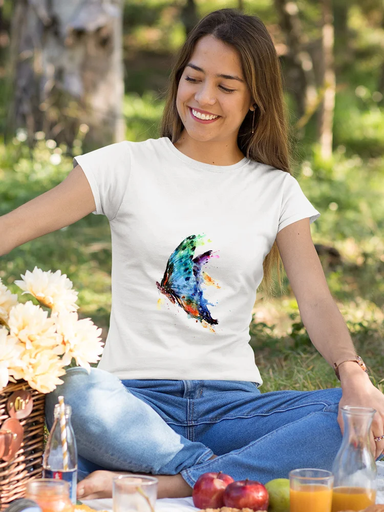 Chile Butterfly Fashion Graphic T Shirts Women 2022 Summer Short Sleeve Ropa Aesthetic for Brazil Edgy Drop Ship  - buy with discount