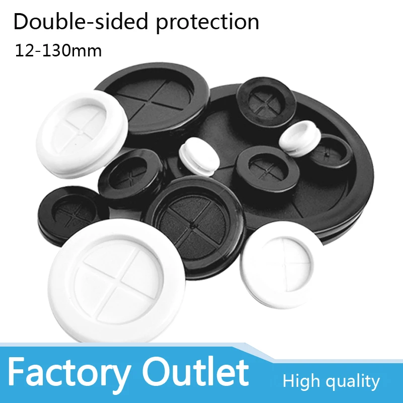 

5/10pcs 12-100mm cable holder protector Circlip Rubber wire grommet gasket Electric box inlet outlet Seal ring Dust plug cover