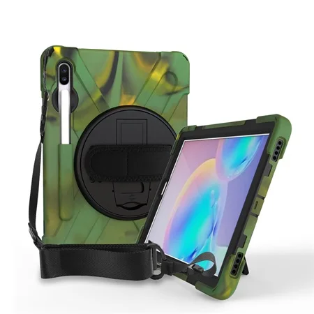 Camouflage Для Galaxy Tab S6 10,5 дюймов чехол, ударопрочный чехол с карандаш держатель для samsung Galaxy Tab S6 10,5 T860 T865 - Цвет: Camouflage