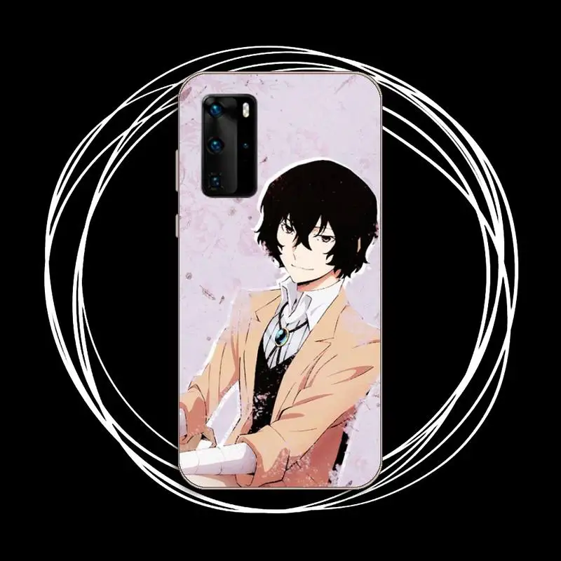 

Anime bungou stray dogs Dazai Osamu Phone Case Transparent for Huawei P honor 8 10i 20 30 40 smart 2019