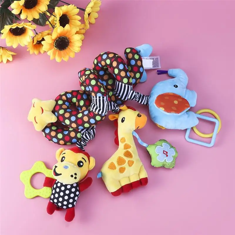 Игрушка TOYMYTOY для младенцев, игрушка на спиральную кровать и коляску, обезьяна, слон, развивающая мягкая игрушка