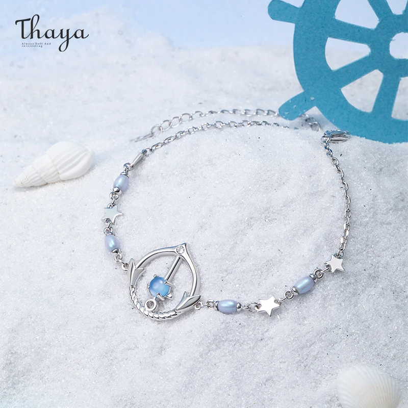 

Thaya Anchor Original Design Bracelet Fashion Delicate Zircon Bracelet For Women Elegant Engagement Anniversary Jewelry Gifts