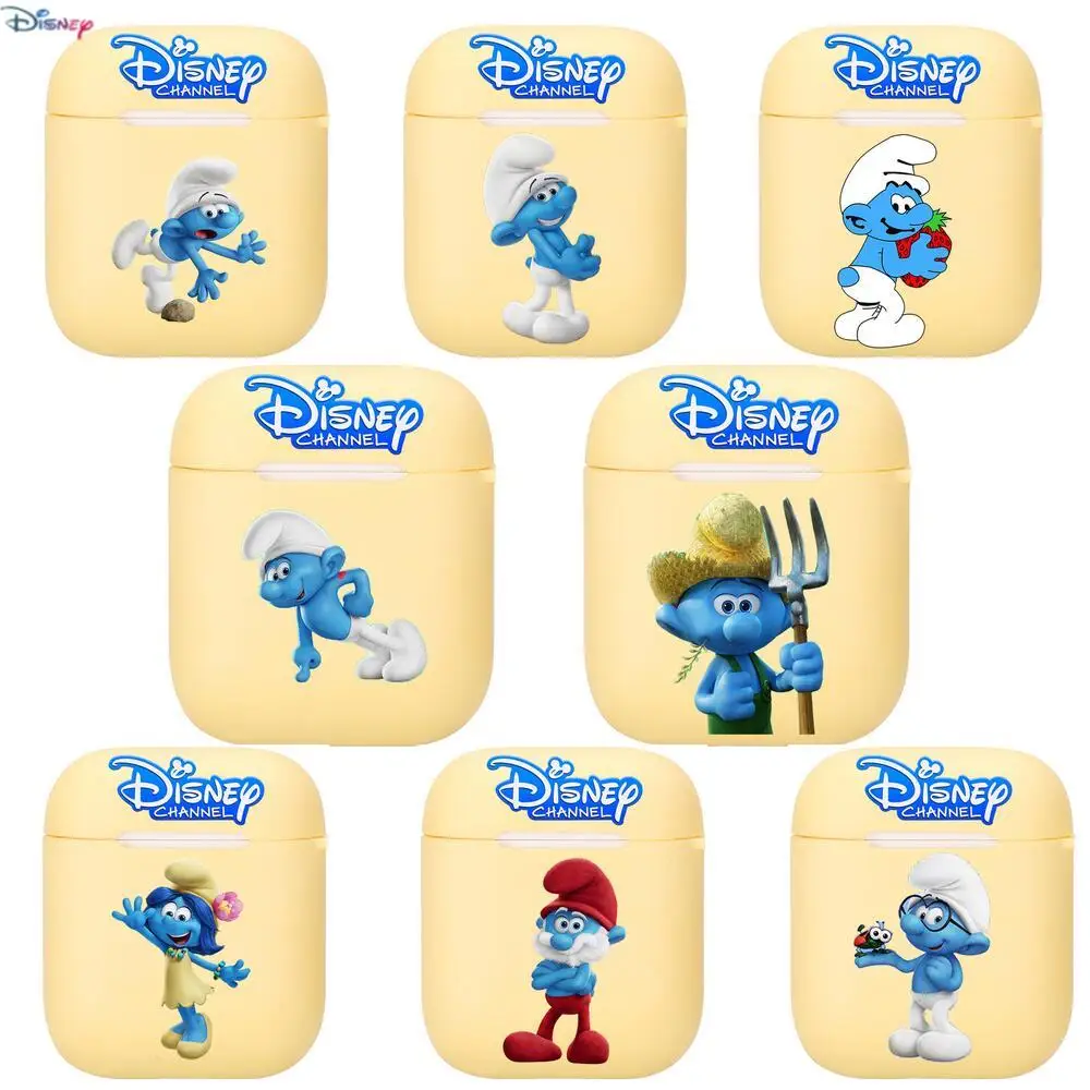 

2021 Disney's New Blue Elf Silicone Case For Apple Airpods 1/2 Cover Protective Earphone Case Headphones Cases Protective For Ap