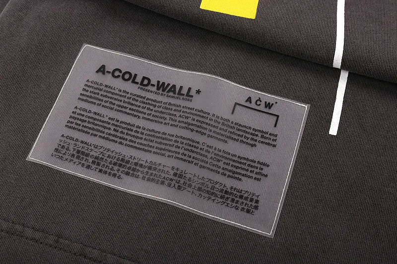 

2019 GB Brand ACW A-COLD-WALL Distressed Logo Printed Men Sweatshirts Hoodie Hiphop Oversized Men Cotton Sweatshirt Pullover