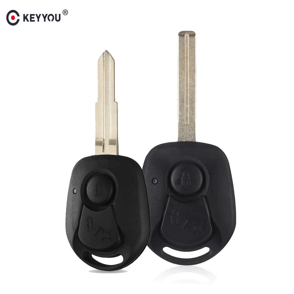 KEYYOU для Ssangyong Actyon Kyron Rexton ключи 2 кнопки флип Замена Uncut пустой диск ключ чехол