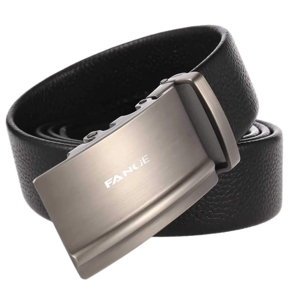 

FANGE mens belt automatic buckle men belts leather for jeans male slide ratcher male slide ratcher fashion casual work FG2542C
