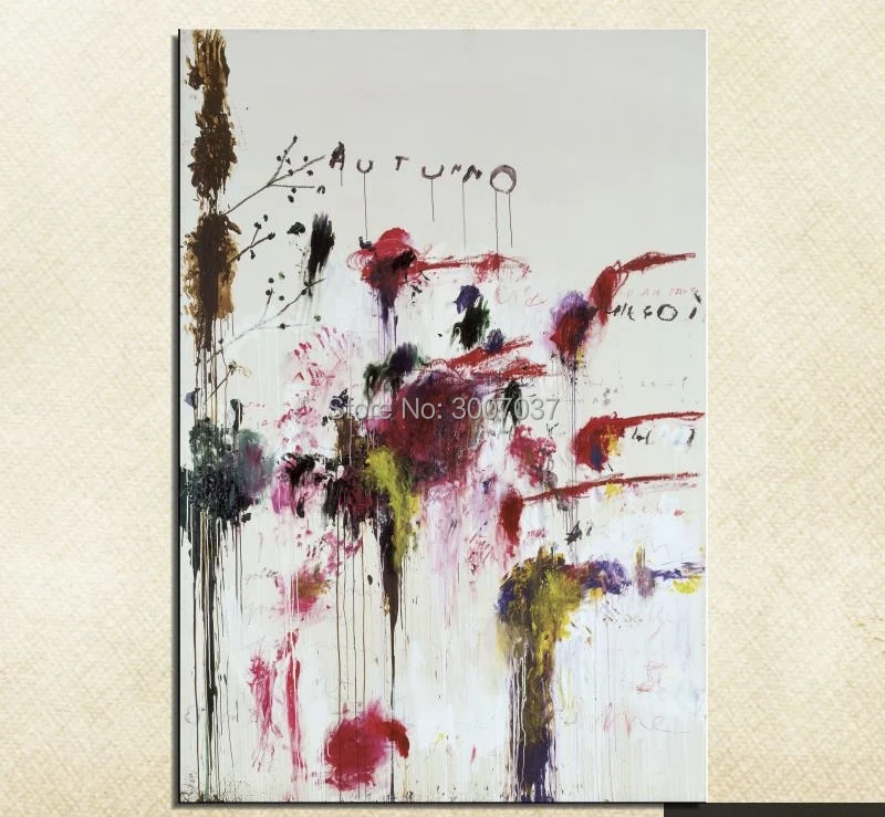 Cy Twombly натюрморт Классическая Ручная роспись картина маслом рисование без рамки