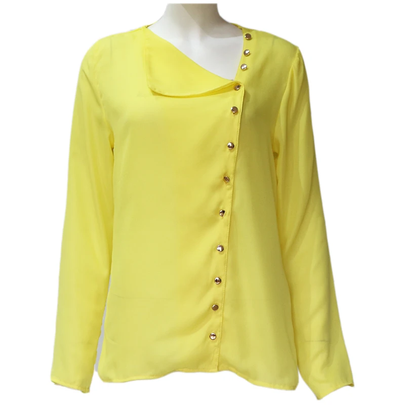 Женская блузка 2020 модная белая с длинным рукавом и топом однотонная офисная