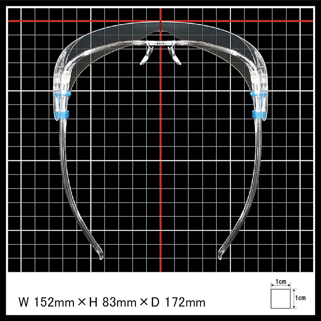 

5pcs Unisex Clear Plastic Kitchen Glasses Protective Guard Anti-fog Anti-Oil Protect Eyes Face Cover Transparent Mask Glasses