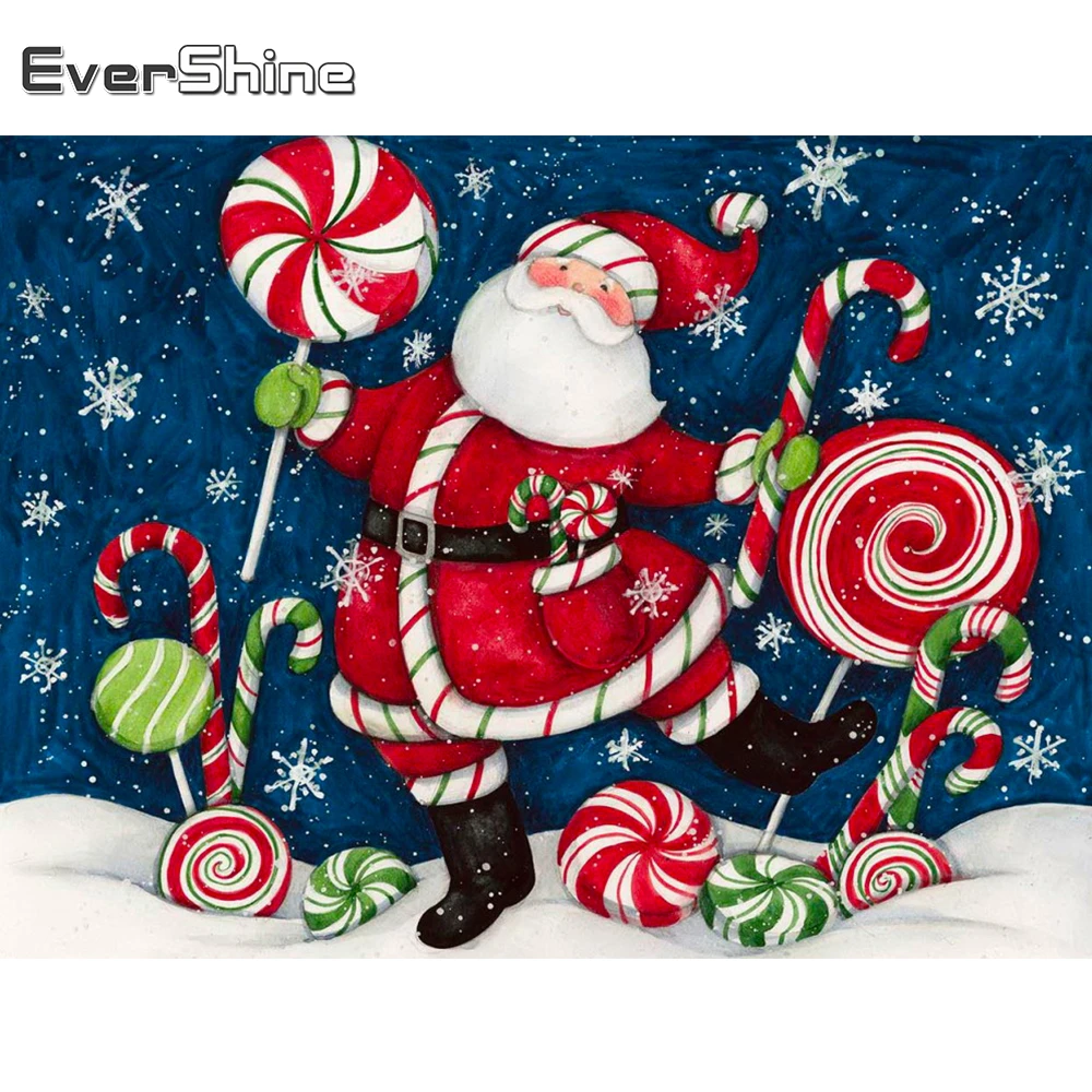 

Evershine Алмазная вышивка Дед Мороз картина стразы полная площадь 5D DIY Рождество Алмазный мозаика мультфильм вышивка крестом подарок ручной работы