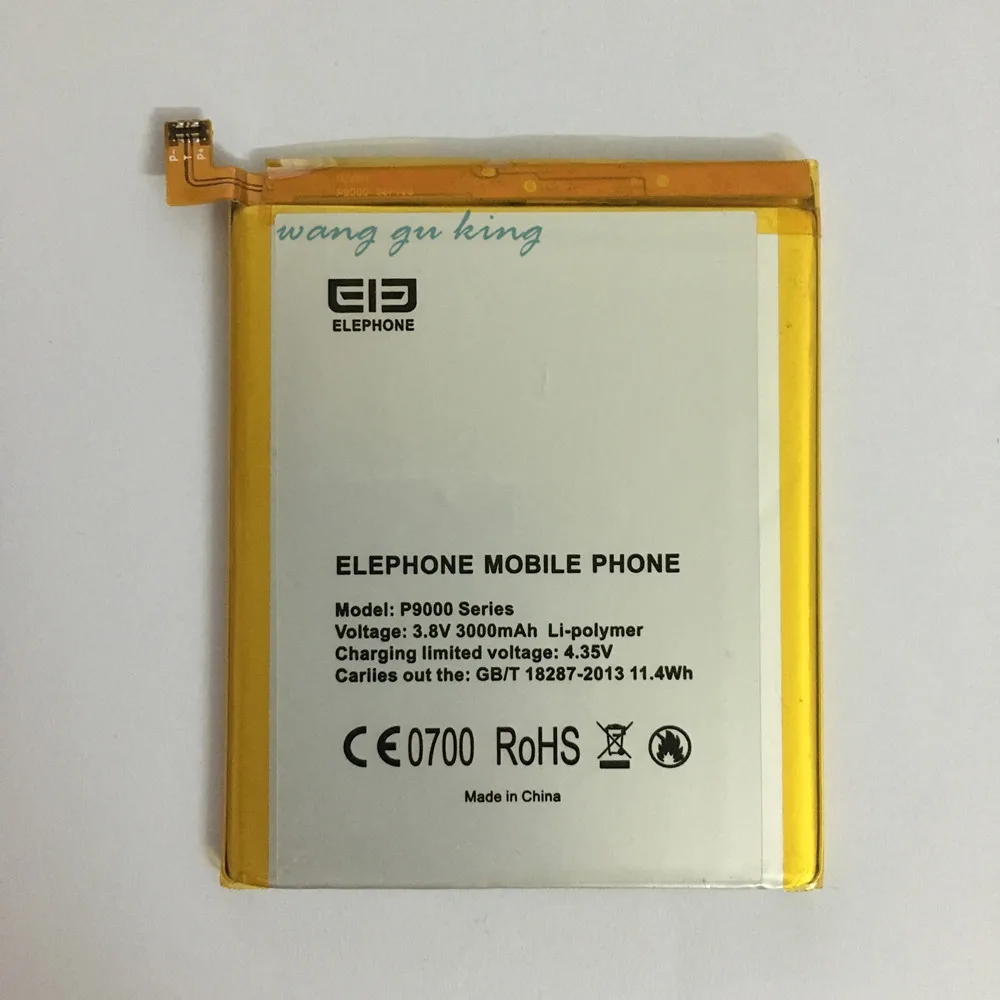 100% Оригинальный запасной аккумулятор Elephone P9000 Lite 3000 мАч для Smart мобильный