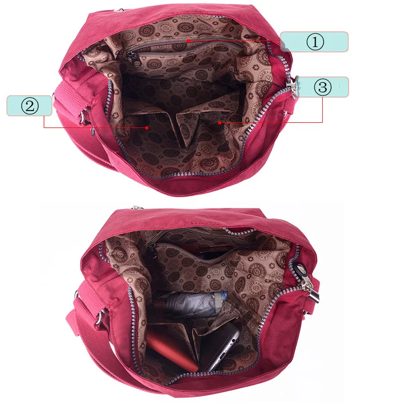 Роскошные женские сумки 2019 многофункциональная сумка через плечо нейлоновая