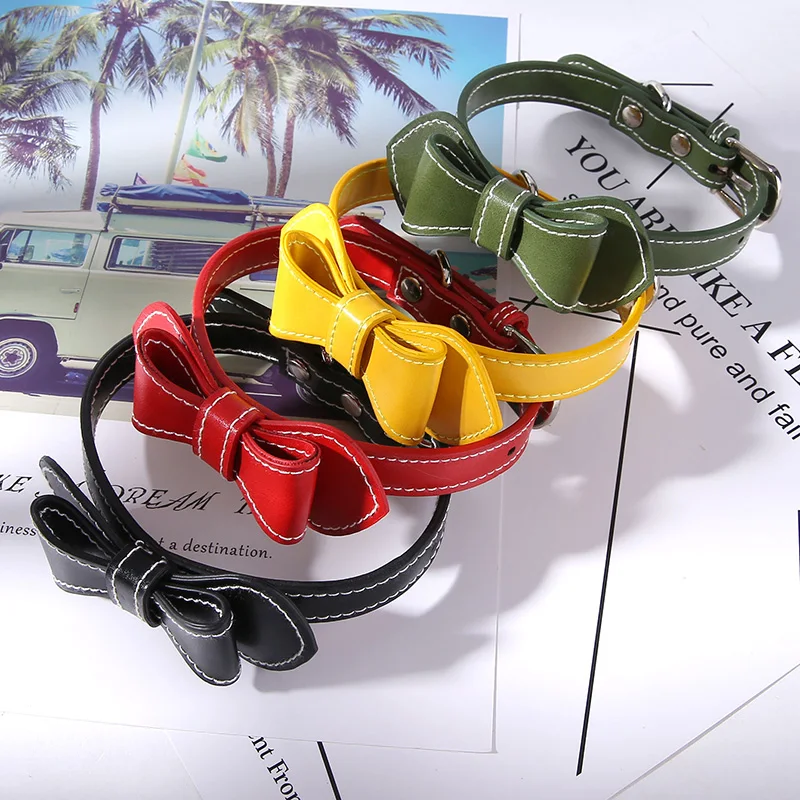 Модный Регулируемый милый галстук-бабочка для собак кошек ошейник домашних