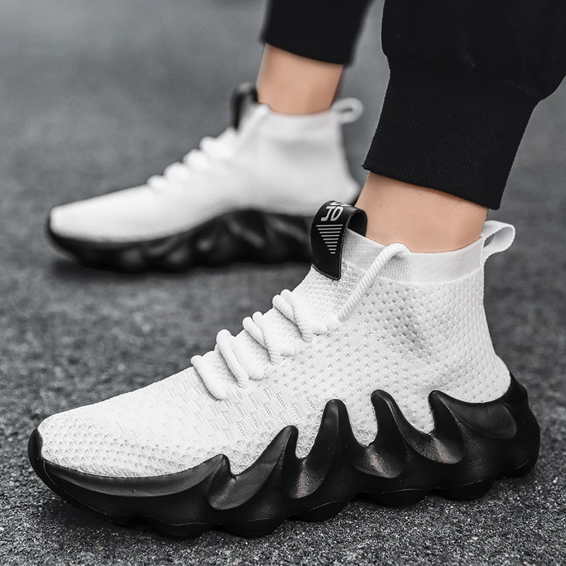 

Casual Men's Running Shoes 46 Breathable Mesh Men's Shoes 45 Big Size Outdoor Jogging Wear-resistant Men's Vulcanized Shoes