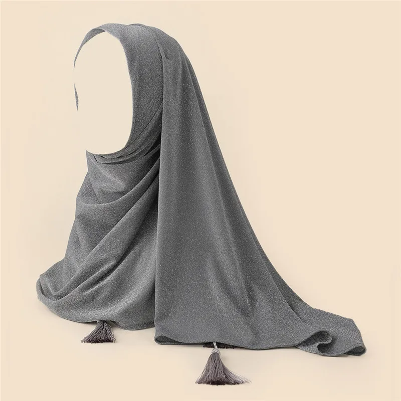 

New Fashion Women's Long Scarf Muslim Jersey Hijab Shawl Plain SoftnTurban Islamic Head Wraps Africa Headband 180x70cm