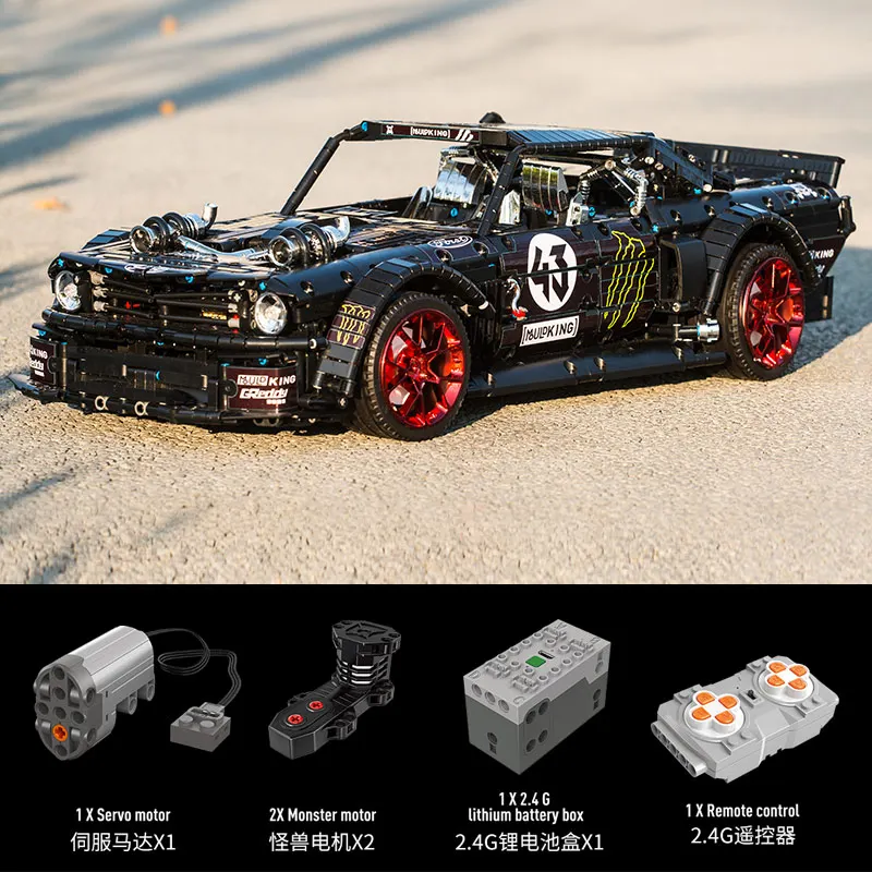 20102 Technic RC автомобиль MOC 22970 Hoonicorn RTR V2 город мышечный строительные блоки детские