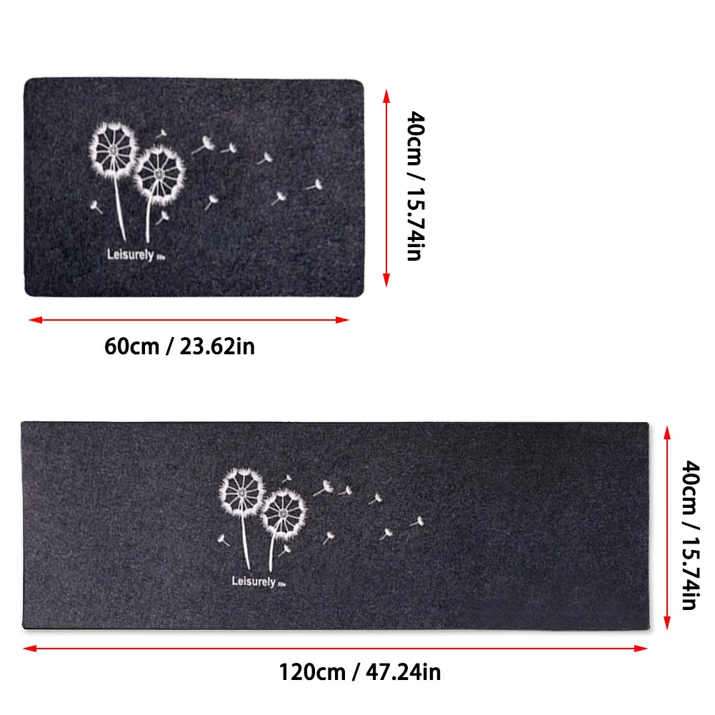 

2pcs Kitchen Washable Rug Door Mat Outdoor Bathroom Waterproof Household Non-Slip Mat