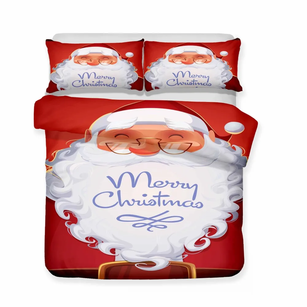 Длинная борода Санта Клаус пододеяльник для дома и общежития одеяло постельные