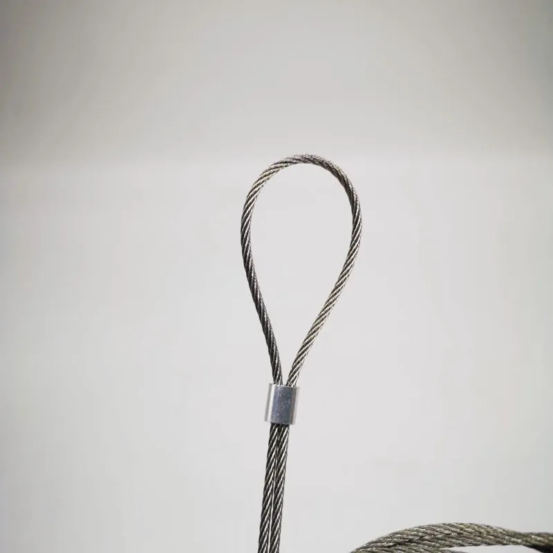 

100pc Diameter 3mm Aluminium Sleeves Oval Single Hole for Crimping Wire Rope