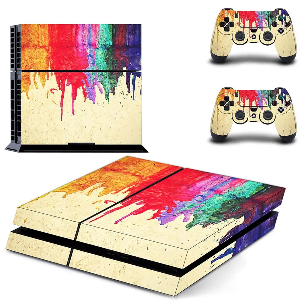 Серебряная Кнопка Стиль PS4 Стикеры s Play station 4 кожи наклейка кожного покрова для