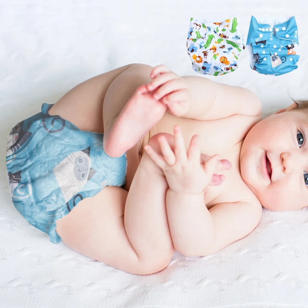 

2pcs Baby Washable Diaper Pants Breathable Nappy Pants Potty Training Pants