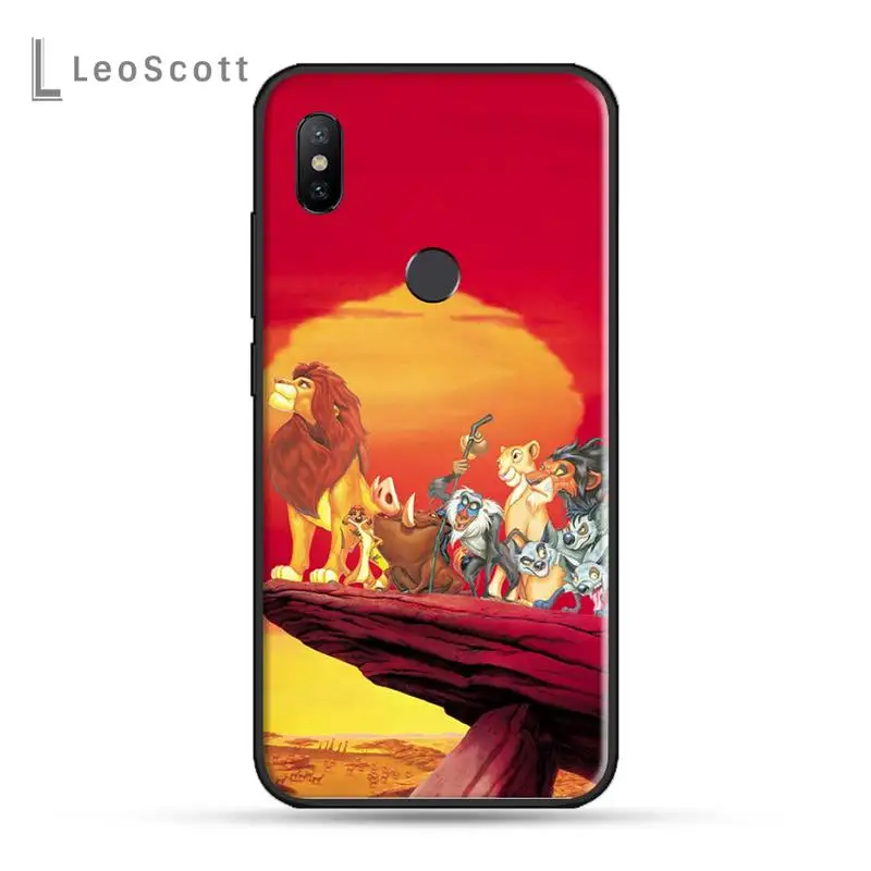 Чехол для телефона RuiCaiCa The Lion King Simba animal Xiaomi Redmi 4x5 plus 6A 7 7A 8 mi8 8lite 9 note 4 5