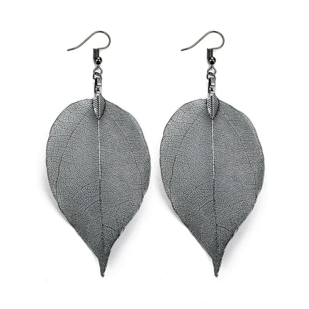 Delicate Dangle Earrings Pendant Hook Earring Hollow For Women Leaf Shape Lightweight | Украшения и аксессуары