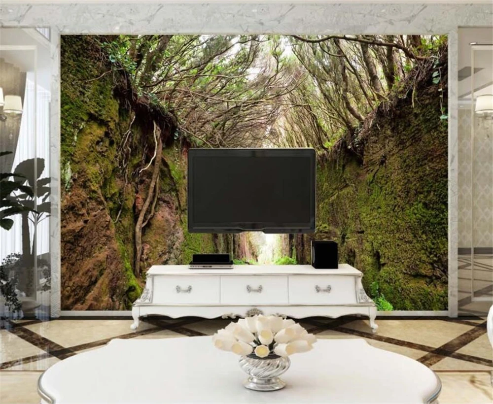 Большой размер обоев на заказ стена лоза мох тропа китайский ветер ТВ гостиная