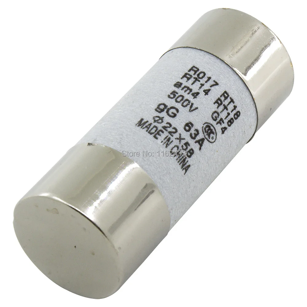 

5pcs R017 500V 22x58mm fast blow ceramic tube fuse 63A 80A 100A 125A RO17 22*58mm 22x58 22*58