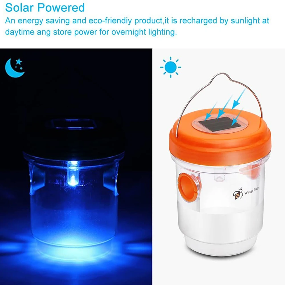 Ловушка для пчел на солнечной батарее использования в саду многоразовая ловушка