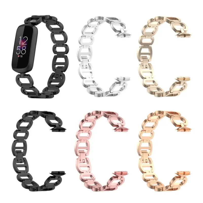 

Металлический ремешок для браслета Fitbit Luxe, удобный сменный ремешок для часов, ремешок для смарт-часов Fitbit Luxe, аксессуары QBMY