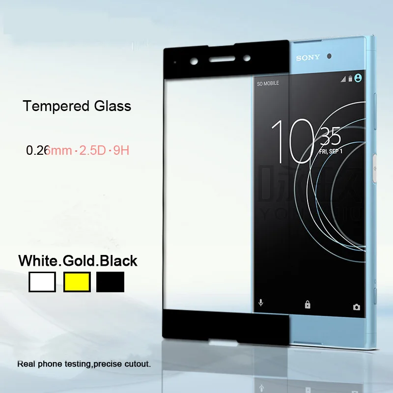3D полное покрытие закаленное стекло для Sony Xperial XA1 Plus Защитная пленка экрана XA 1 One