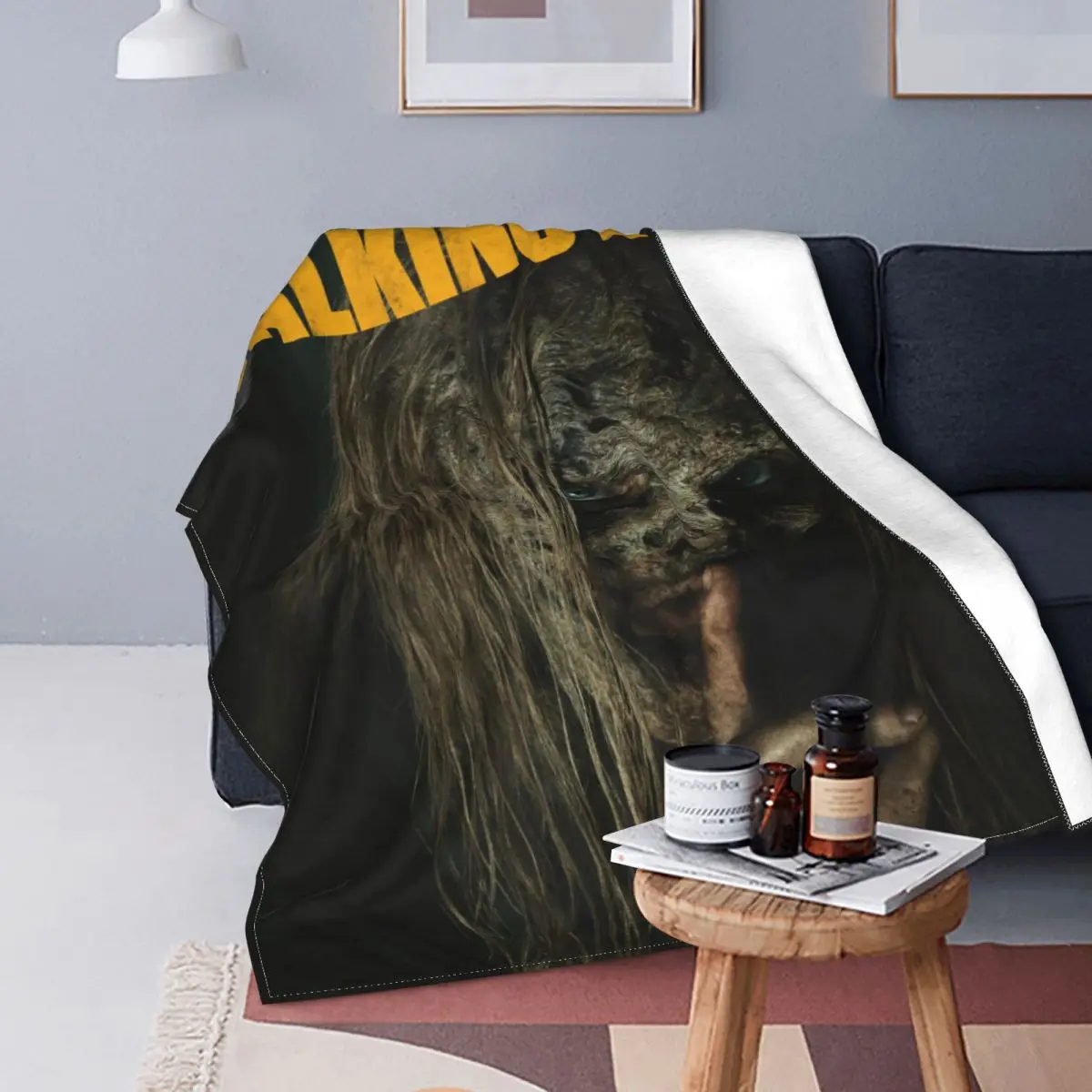 

The Walking Dead Blankets Horror Zombie Flannel Throw Blanket Bed Sofa Decoration Lightweight Bedsprea