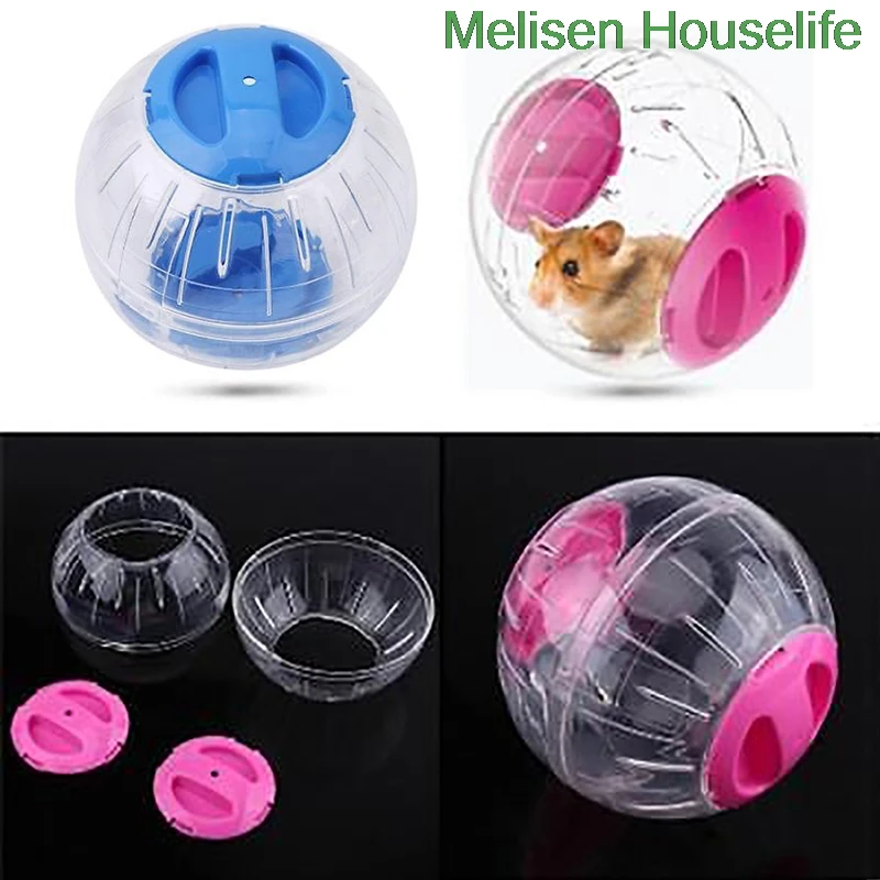

10cm Breathable Clear Ball Without Bracket Hamster Pets Product Small Running Ball Plastic Fit for Small Pets Pink blue