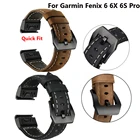 Ремешок для Garmin Fenix 66S6X6X Pro 5X Plus, быстросъемный ремешок из натуральной кожи, сменный браслет, браслет
