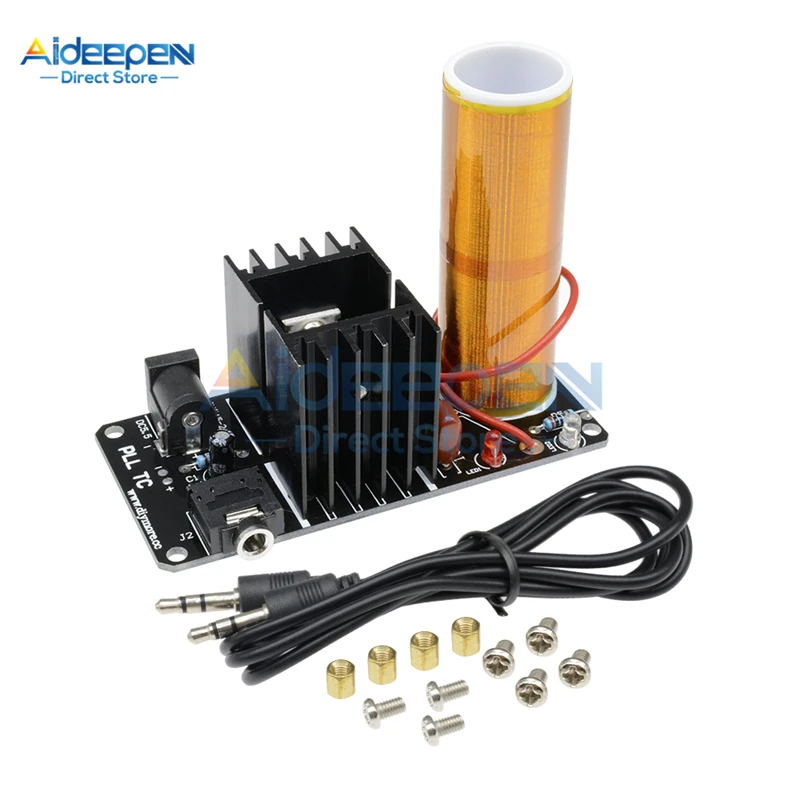 1 комплект катушка Тесла DC 15-24V 15W мини музыкальный плазменный динамик с катушкой