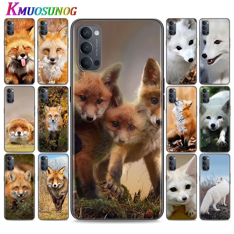 

Silicone Cover Smart and lovely Fox for OPPO Reno 4 3 Pro 10X Zoom 2 Z F ACE X2 Pro 5G A5 A9 2020 Phone Case