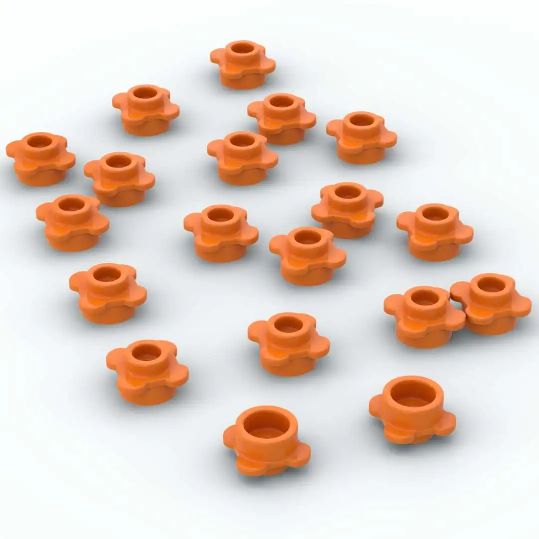 

1000pcs MOC Flowers Orange Building Block Parts 33291 1x1 Plant Assembly Brick Parts Educational Creative Children Toys
