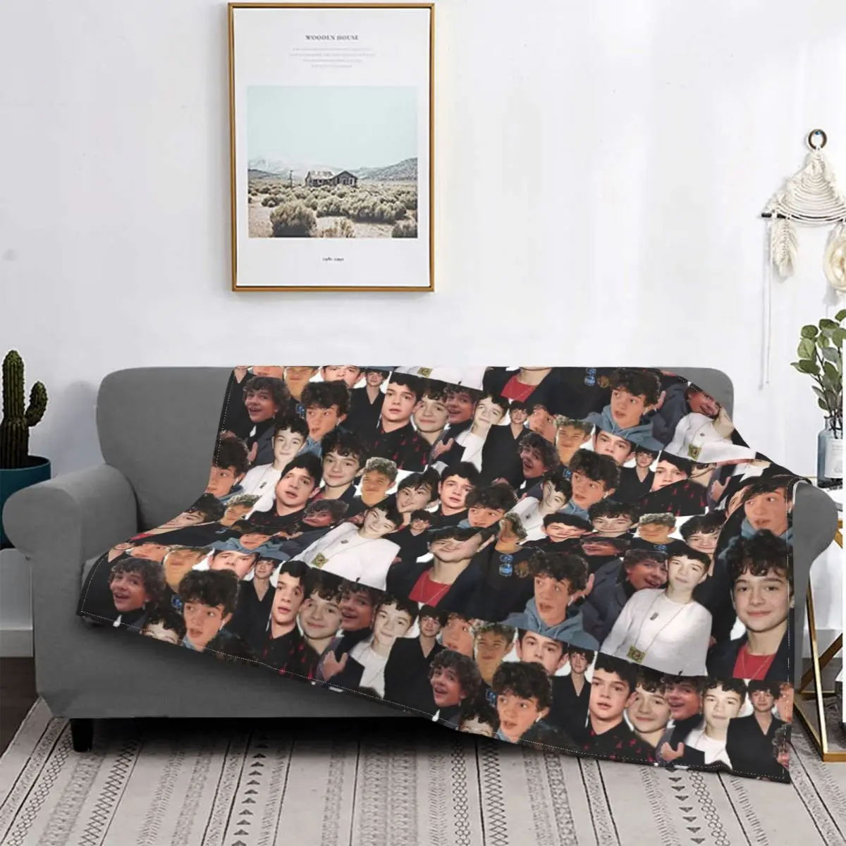 

Manta Noé Jupe Collage, colcha para cama a cuadros, funda para sofá, Sudadera con capucha, manta para la cama